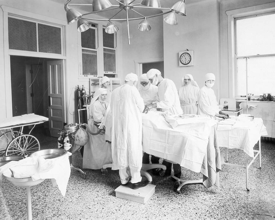 Surgery in old hospital